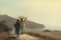Dos mujeres conversando junto al mar Santo Tomás 1856 Camille Pissarro